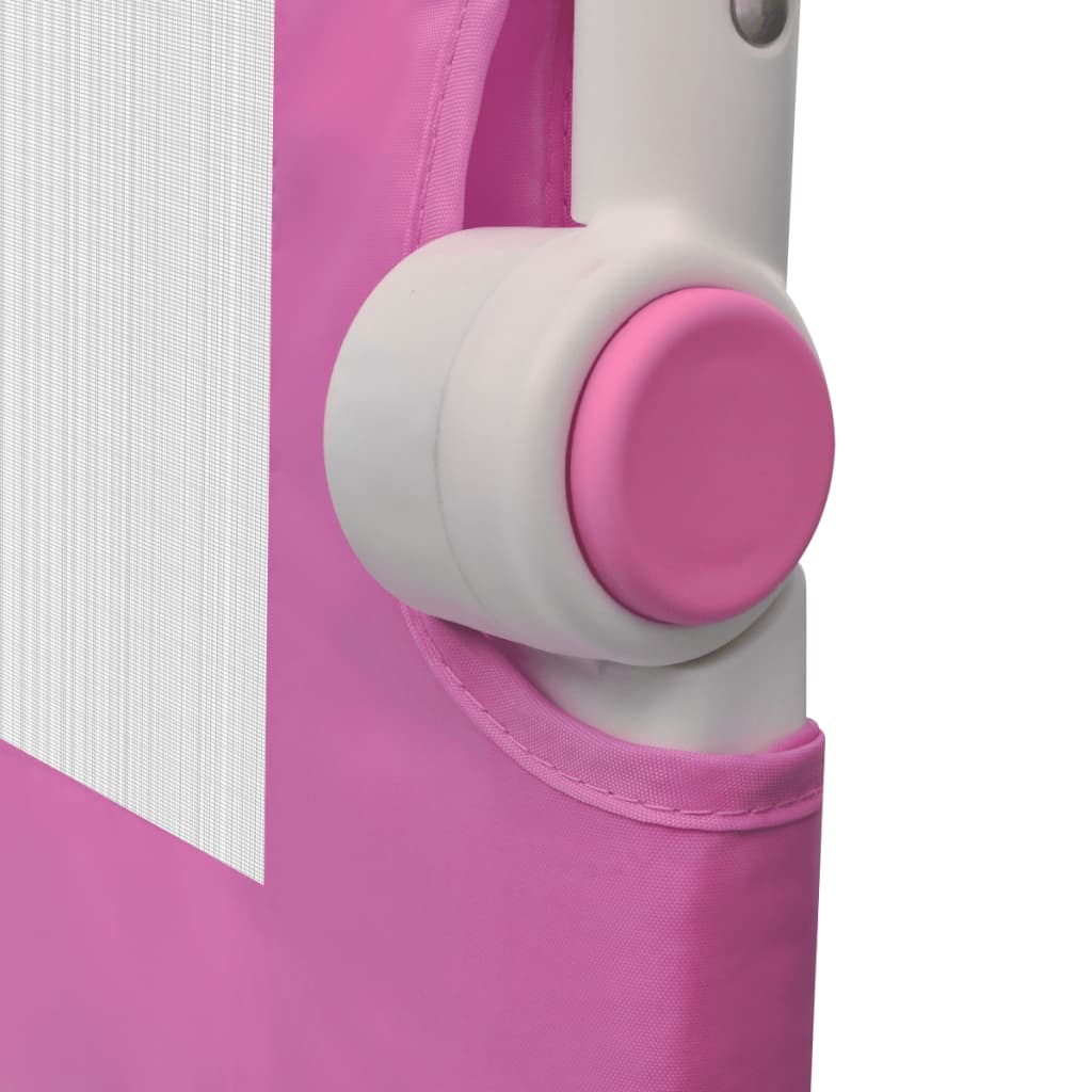 Sponde Letto per la Sicurezza dei Bambini 2 pz Rosa 102x42 cm 276085