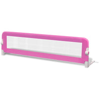 Sponde Letto per la Sicurezza dei Bambini 2 pz Rosa 150x42 cm 276086