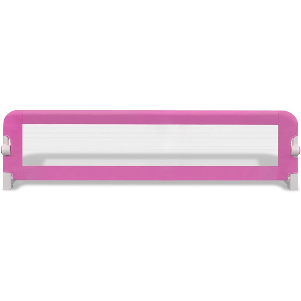 Sponde Letto per la Sicurezza dei Bambini 2 pz Rosa 150x42 cm 276086