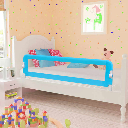 Sponde Letto per la Sicurezza dei Bambini 2 pz Blu 150x42 cm 276088