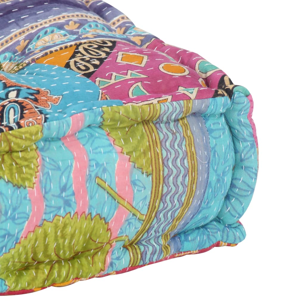 Pouf in Tessuto Patchwork cod mxl 52145