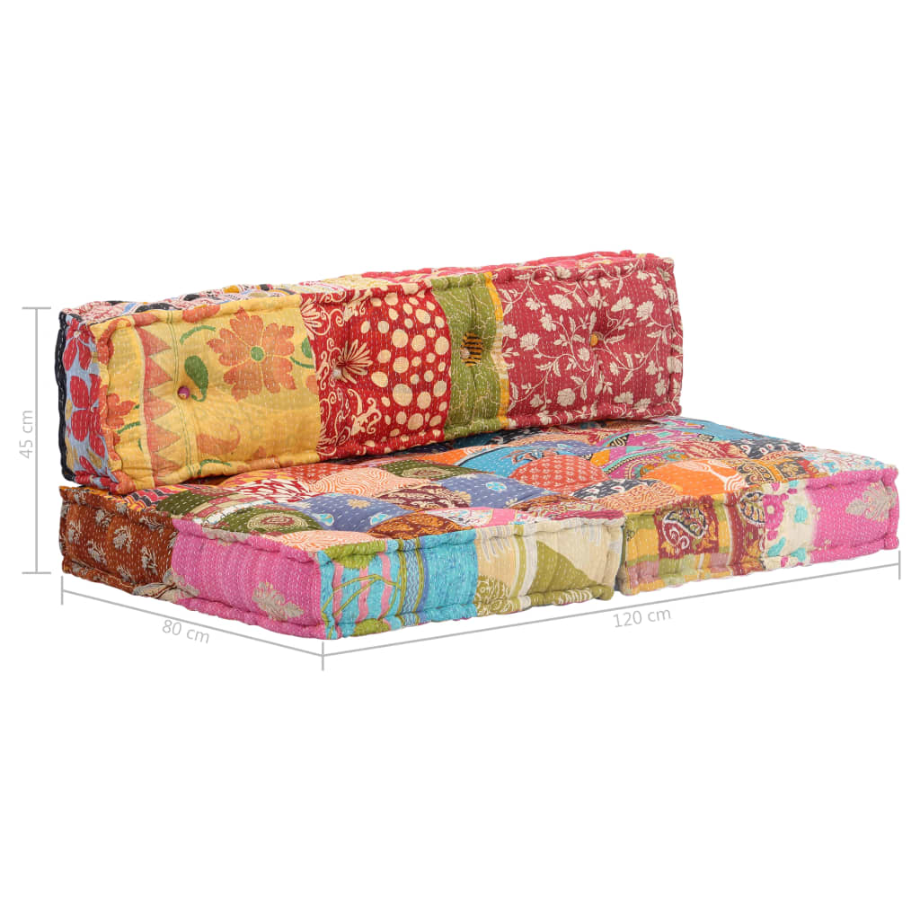 Pouf in Tessuto Patchwork cod mxl 52145