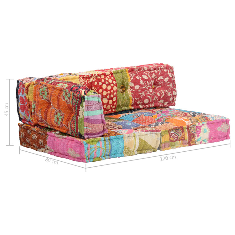 Pouf in Tessuto Patchwork cod mxl 68472