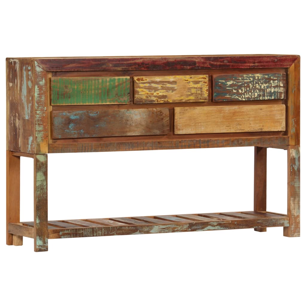 Credenza 120x30x75 cm Legno Massello di Recupero 247478