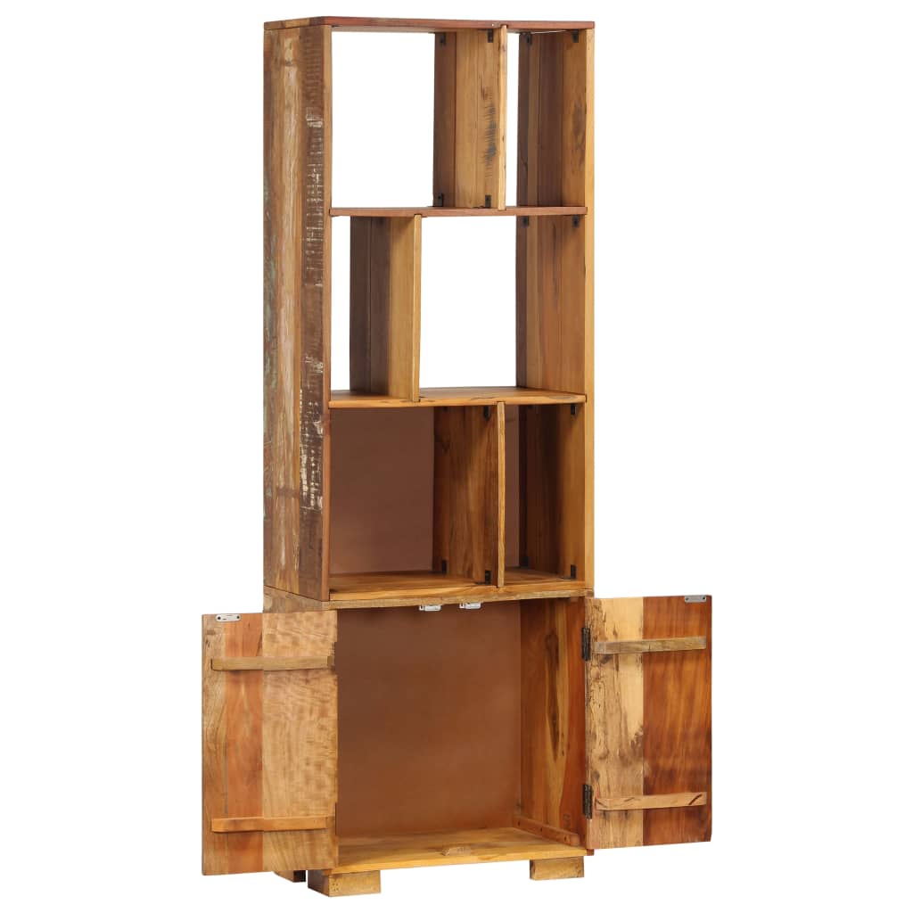 Libreria 60x35x180 cm in Legno Massello di Recupero cod mxl 17279