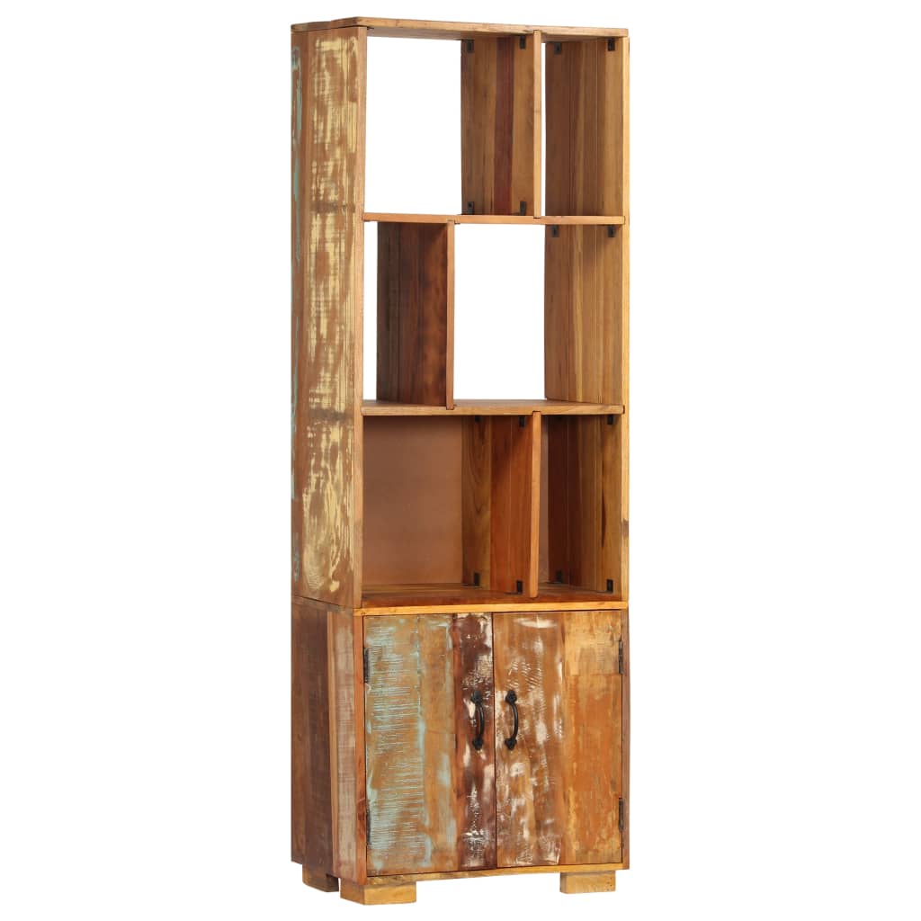 Libreria 60x35x180 cm in Legno Massello di Recupero cod mxl 17279