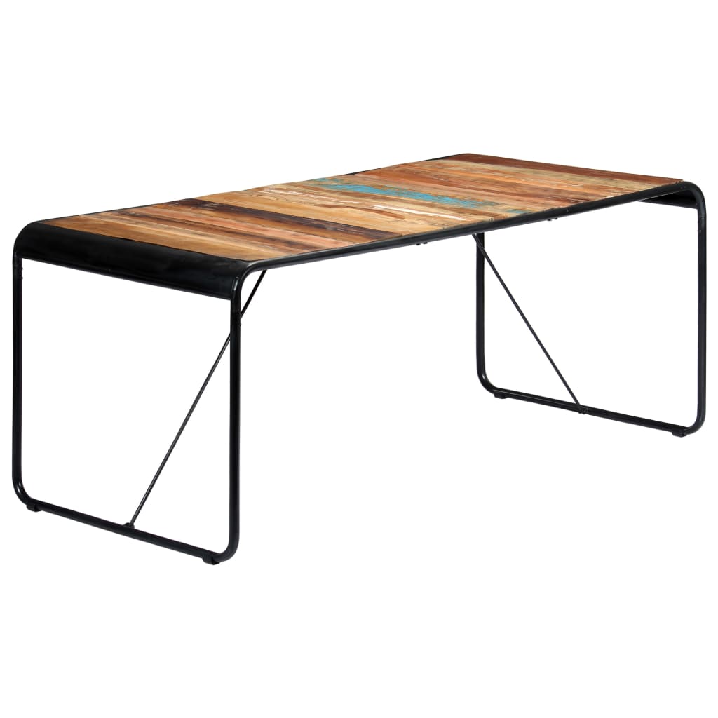 Tavolo da Pranzo 180x90x76 cm in Legno Massello di Recupero 247862