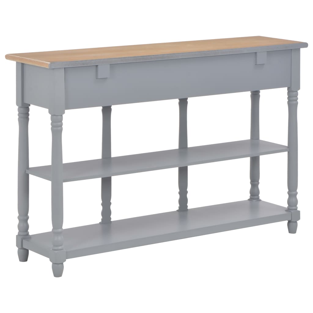 Tavolo Consolle Grigio 120x30x76 cm in MDF 280017