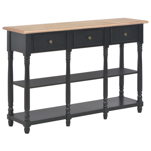 Tavolo Consolle Nero 120x30x76 cm in MDF cod mxl 7842