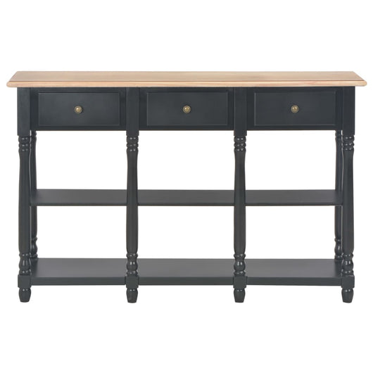 Tavolo Consolle Nero 120x30x76 cm in MDF cod mxl 7842