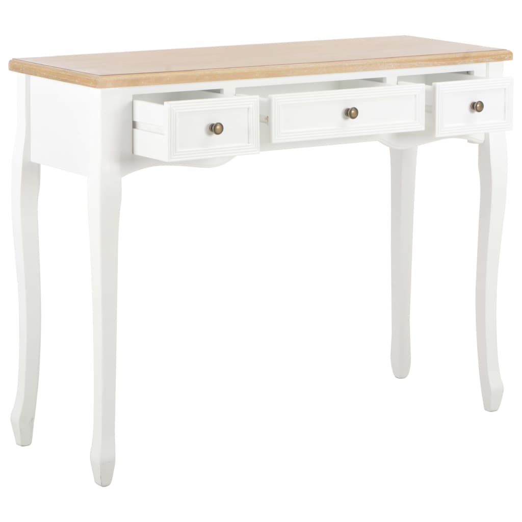 280044 Dressing Console Table with 3 Drawers White cod mxl 67605