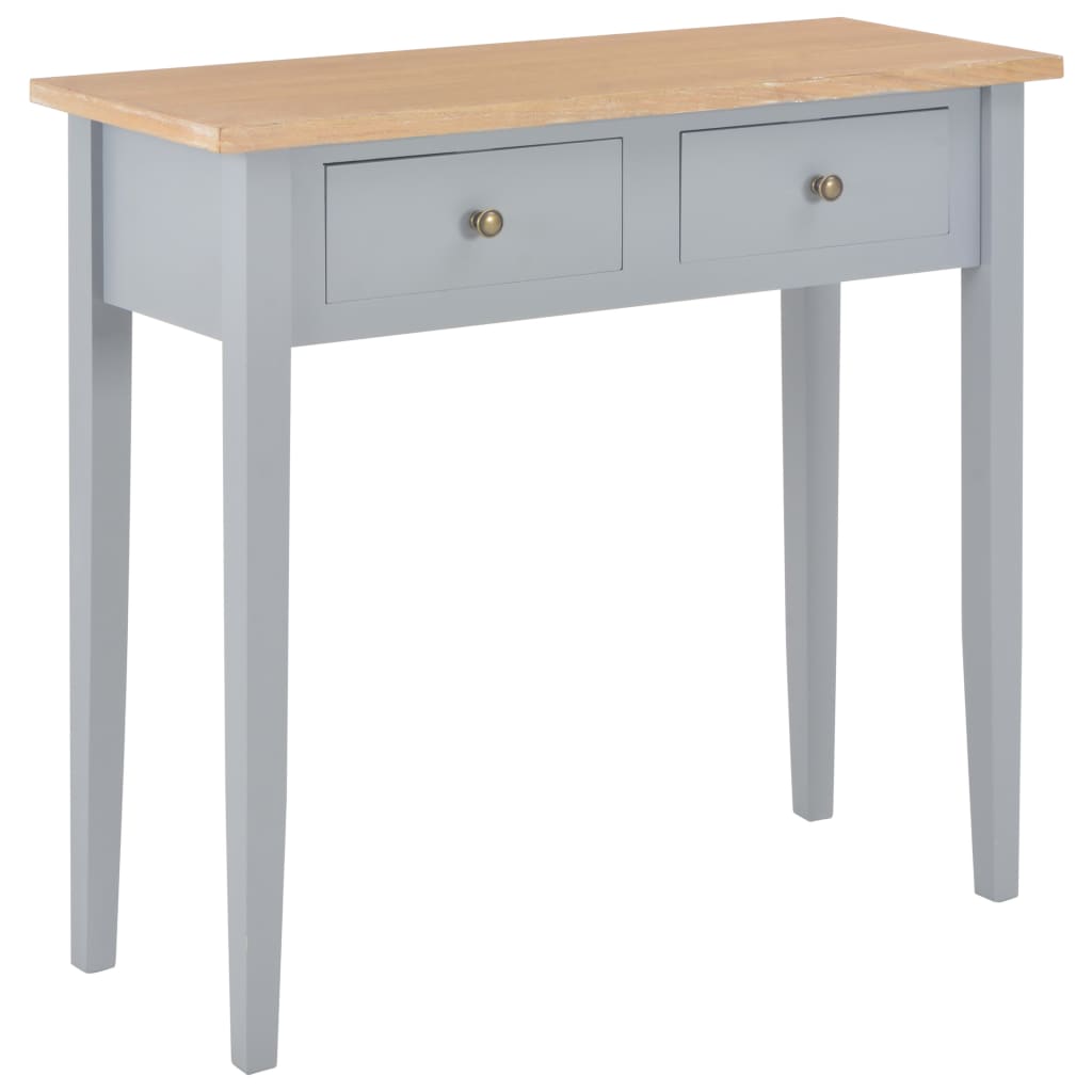 280054  Consolle da Trucco Grigio 79x30x74 cm in Legno 280054