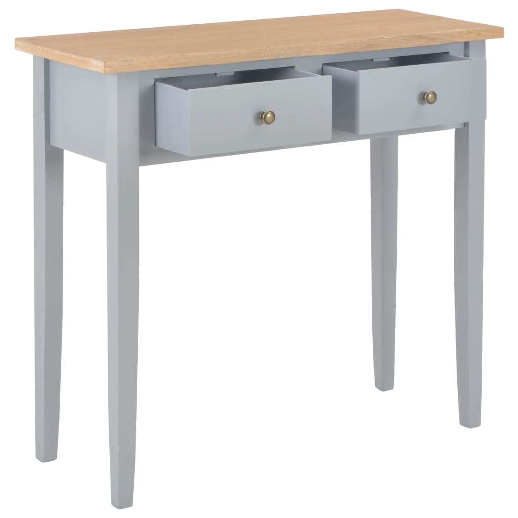 280054  Consolle da Trucco Grigio 79x30x74 cm in Legno 280054