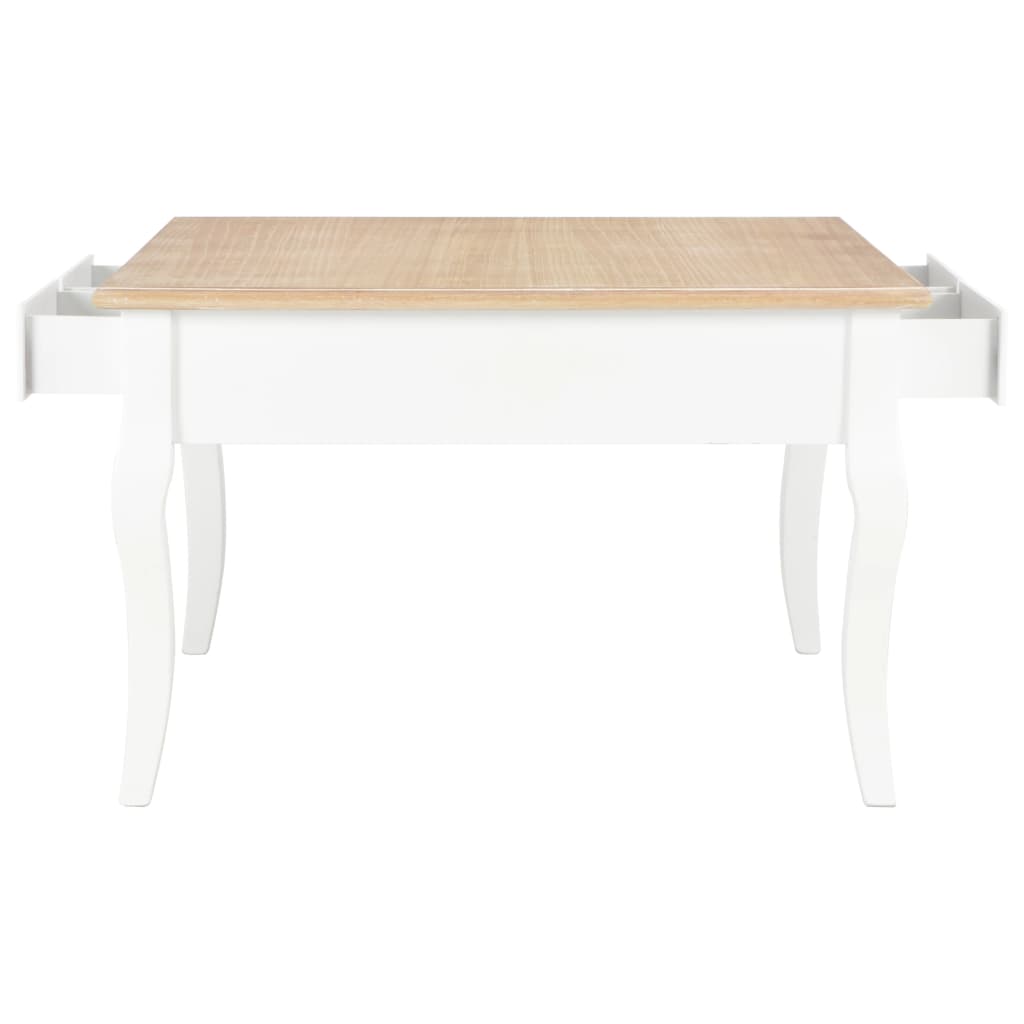 280061 Coffee Table White 80x80x50 cm Wood cod mxl 78346