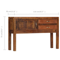 Credenza 118x30x75 cm in Legno Massello di Mango cod mxl 20927