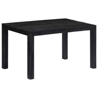 Tavolo da Pranzo Nero 140x80x76 cm in Legno Massello di Mango 247990