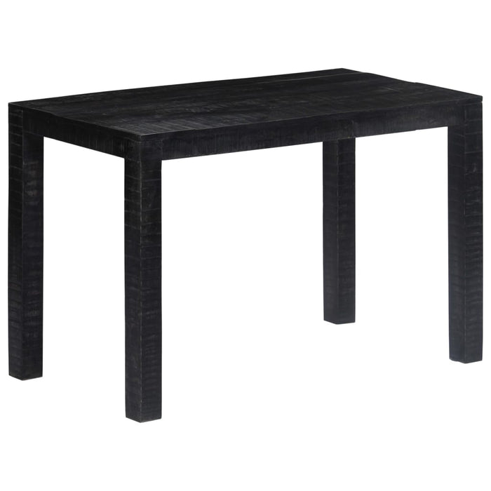 Tavolo da Pranzo Nero 118x60x76 cm in Legno Massello di Mango 247991