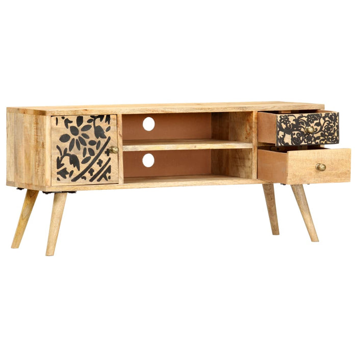 Mobile Porta TV 100x30x45 cm in Legno Massello di Mango cod mxl 21694