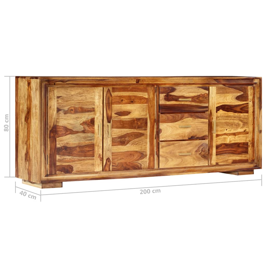 Credenza 200x40x80 cm in Legno Massello di Sheesham 248002