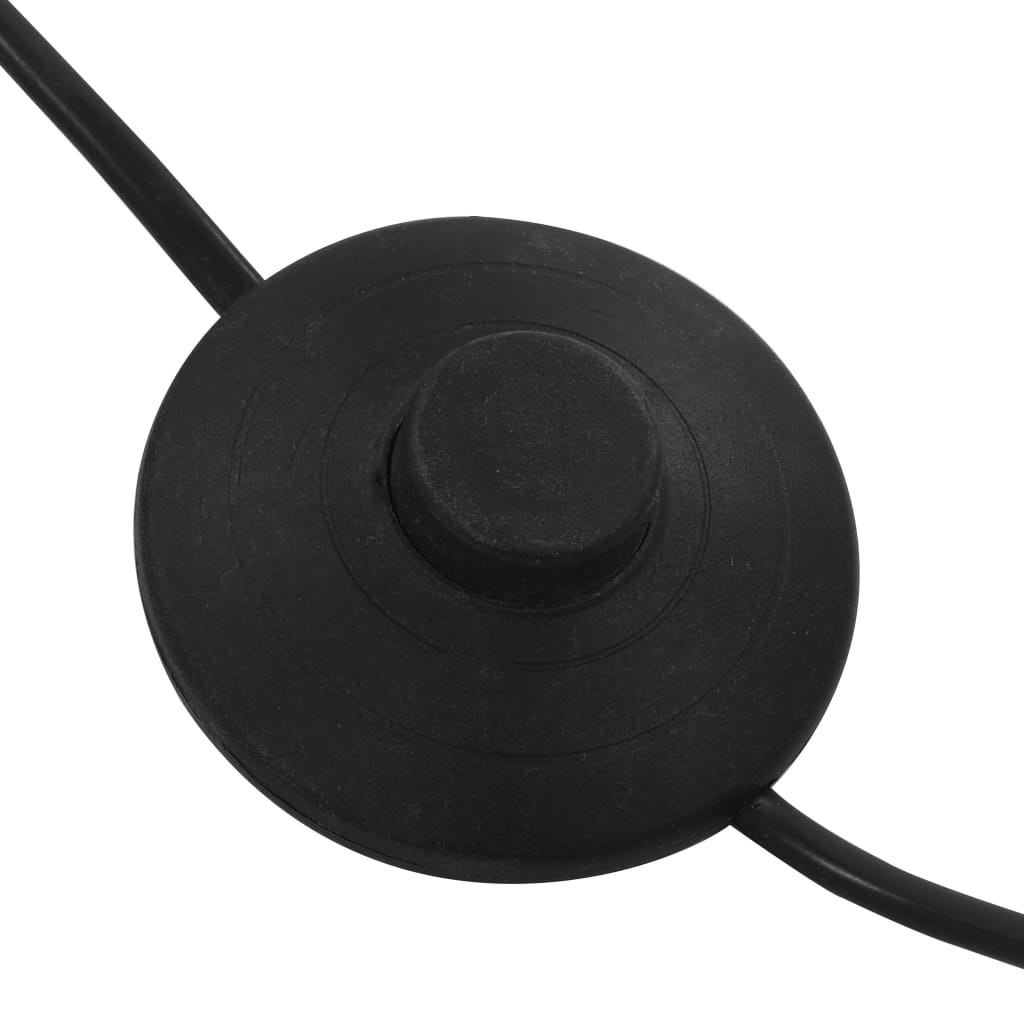 Lampada da Terra 200 cm 5 Bulbi E14 Nero e Oro cod mxl 78271