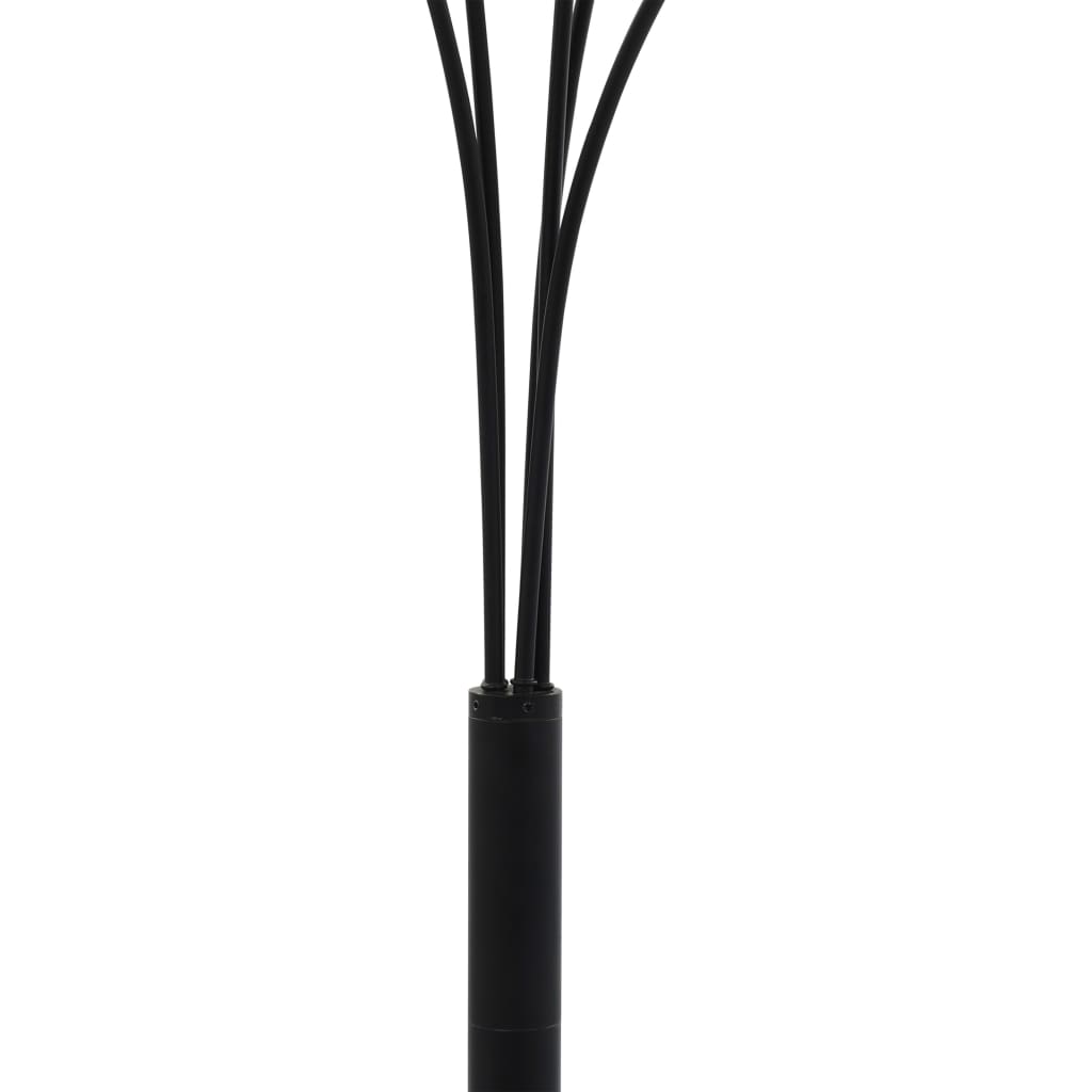 Lampada da Terra 200 cm 5 Bulbi E14 Nero e Oro cod mxl 78271