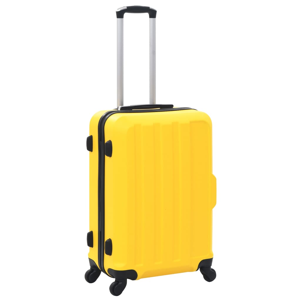 Set Trolley a Custodia Rigida 3 pz Giallo in ABS cod mxl 52575