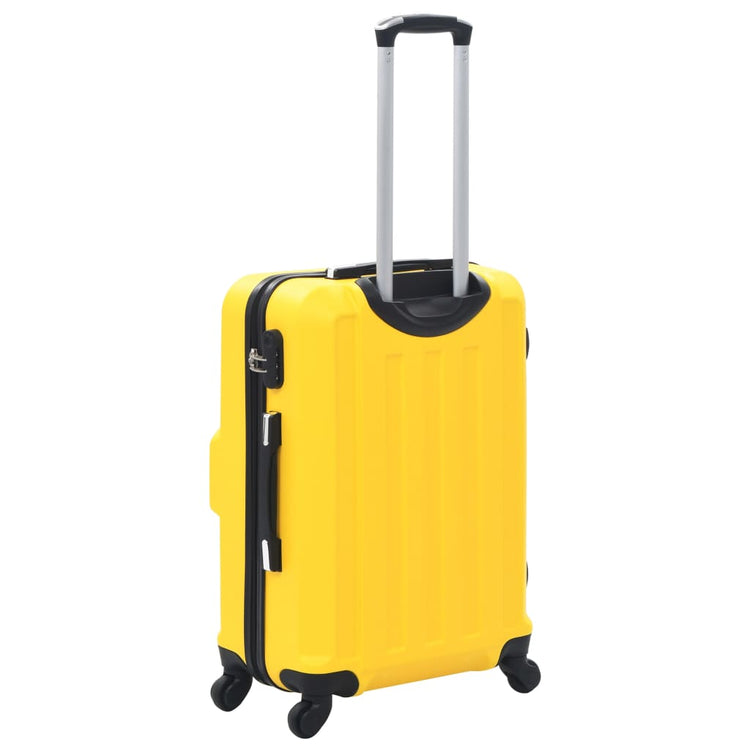 Set Trolley a Custodia Rigida 3 pz Giallo in ABS cod mxl 52575