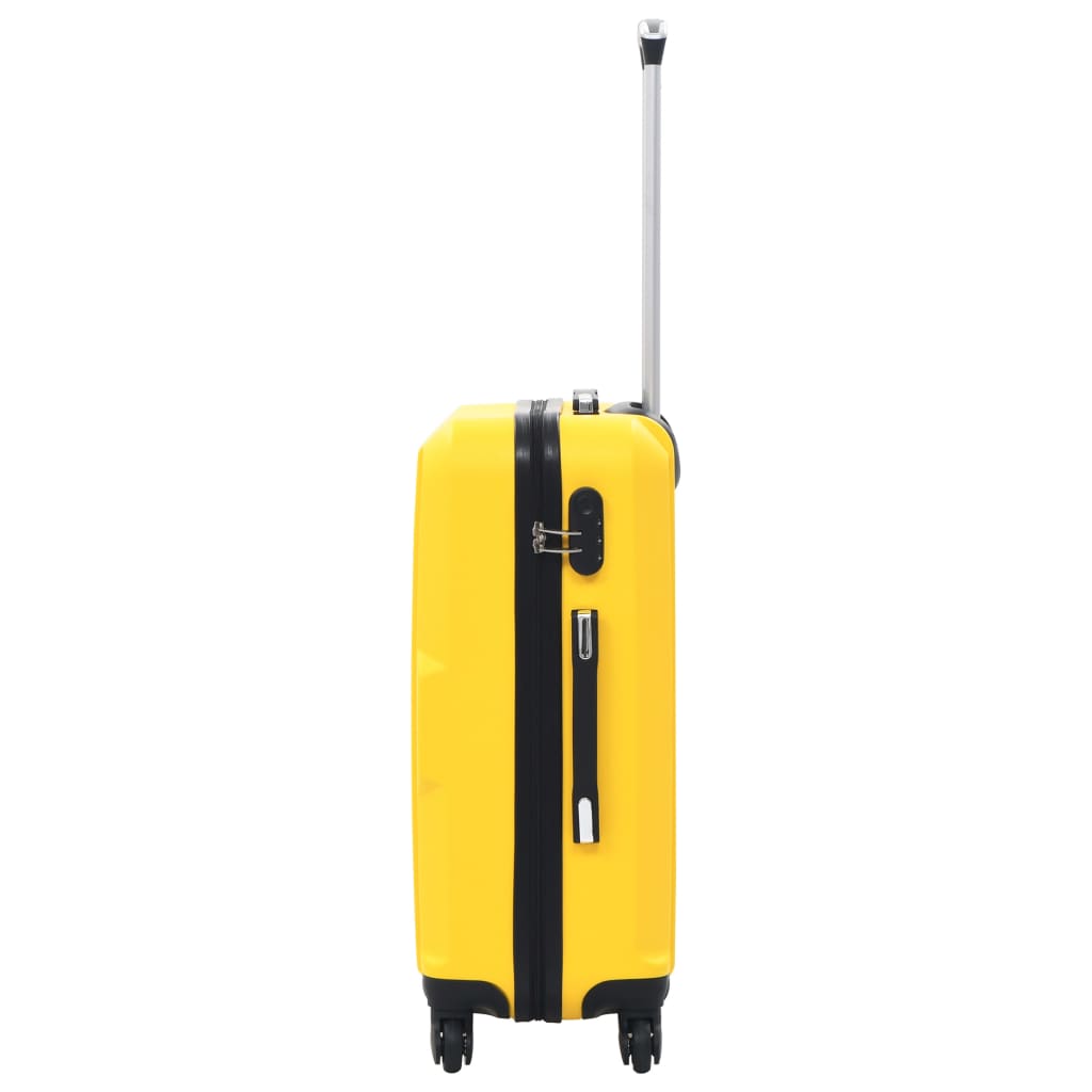 Set Trolley a Custodia Rigida 3 pz Giallo in ABS cod mxl 52575