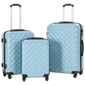 Set Trolley a Custodia Rigida 3 pz Blu in ABS cod mxl 42704