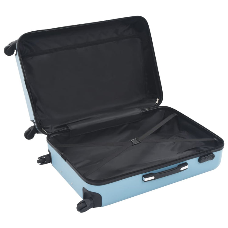 Set Trolley a Custodia Rigida 3 pz Blu in ABS cod mxl 42704