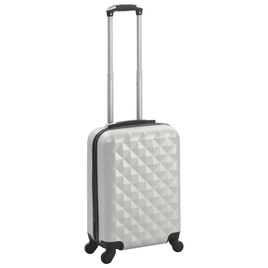 Trolley a Custodia Rigida Argento Lucido ABScod mxl 69377