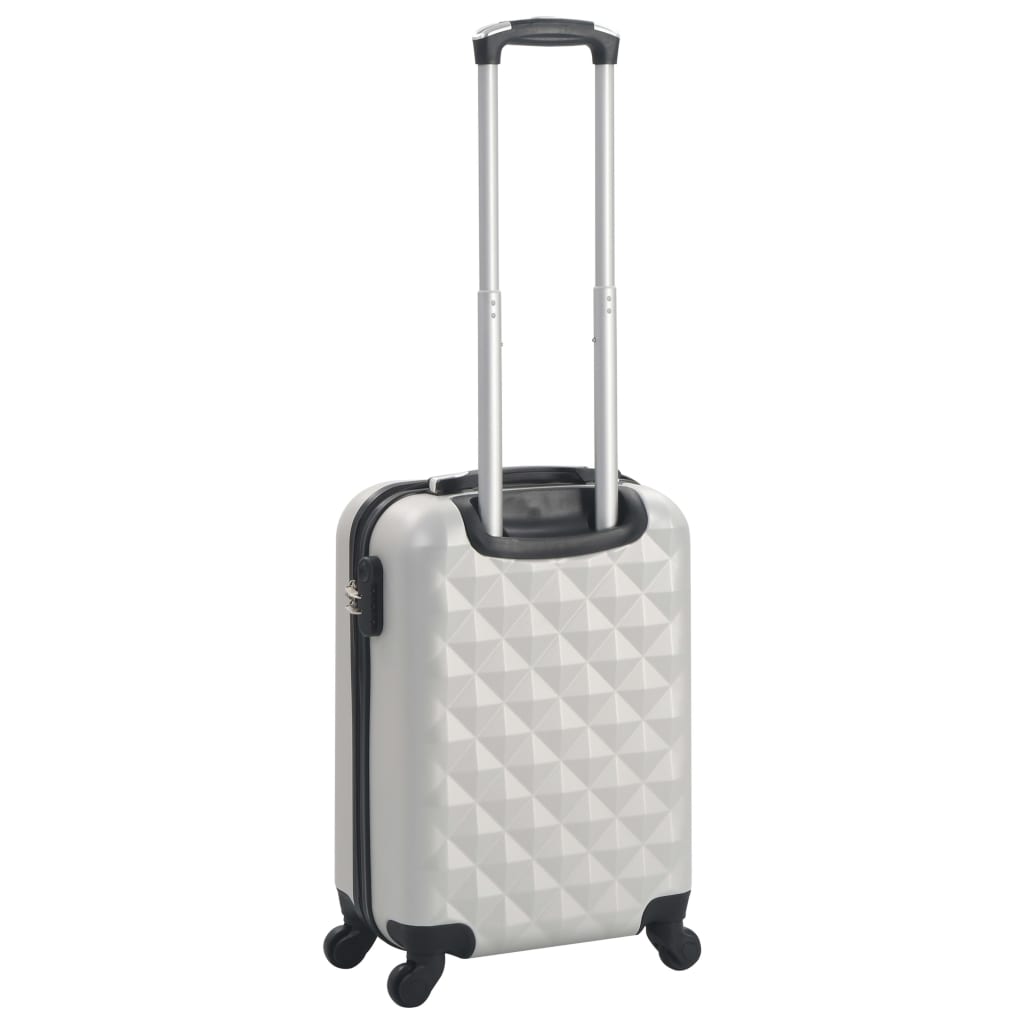 Trolley a Custodia Rigida Argento Lucido ABS 91892