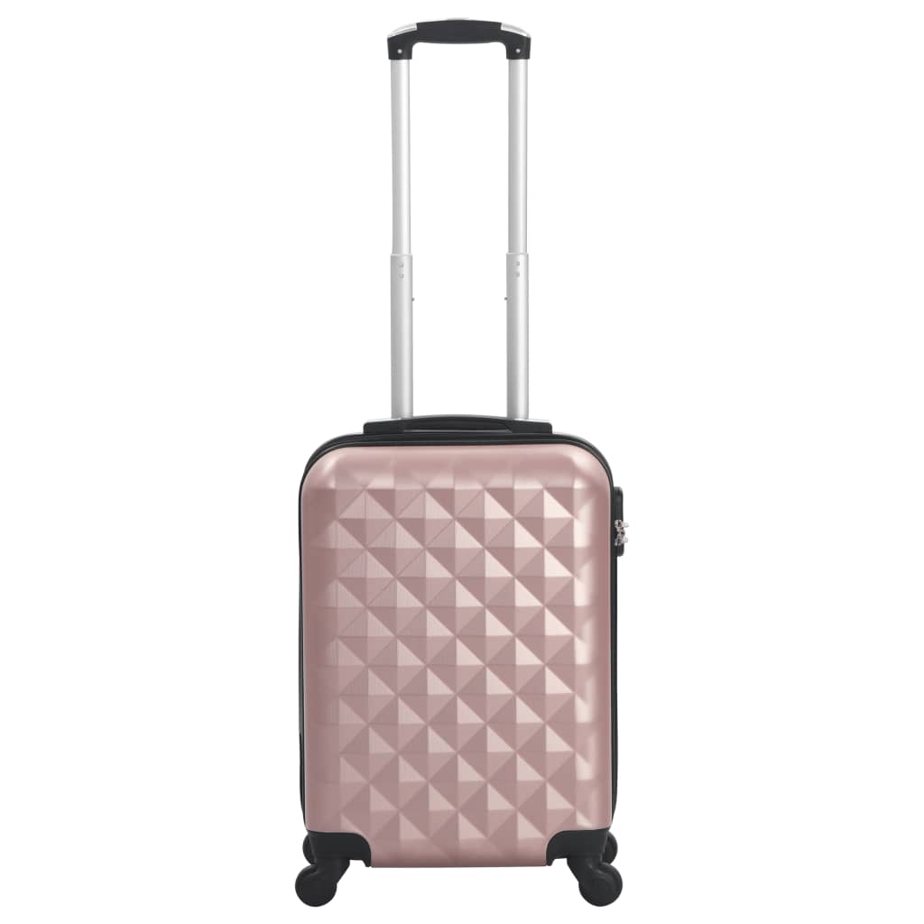 Trolley a Custodia Rigida Oro Rosa ABS 91893