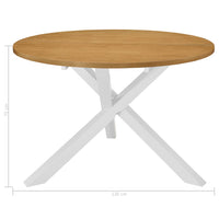 Tavolo da Pranzo Bianco 120x75 cm in MDF cod mxl 15981