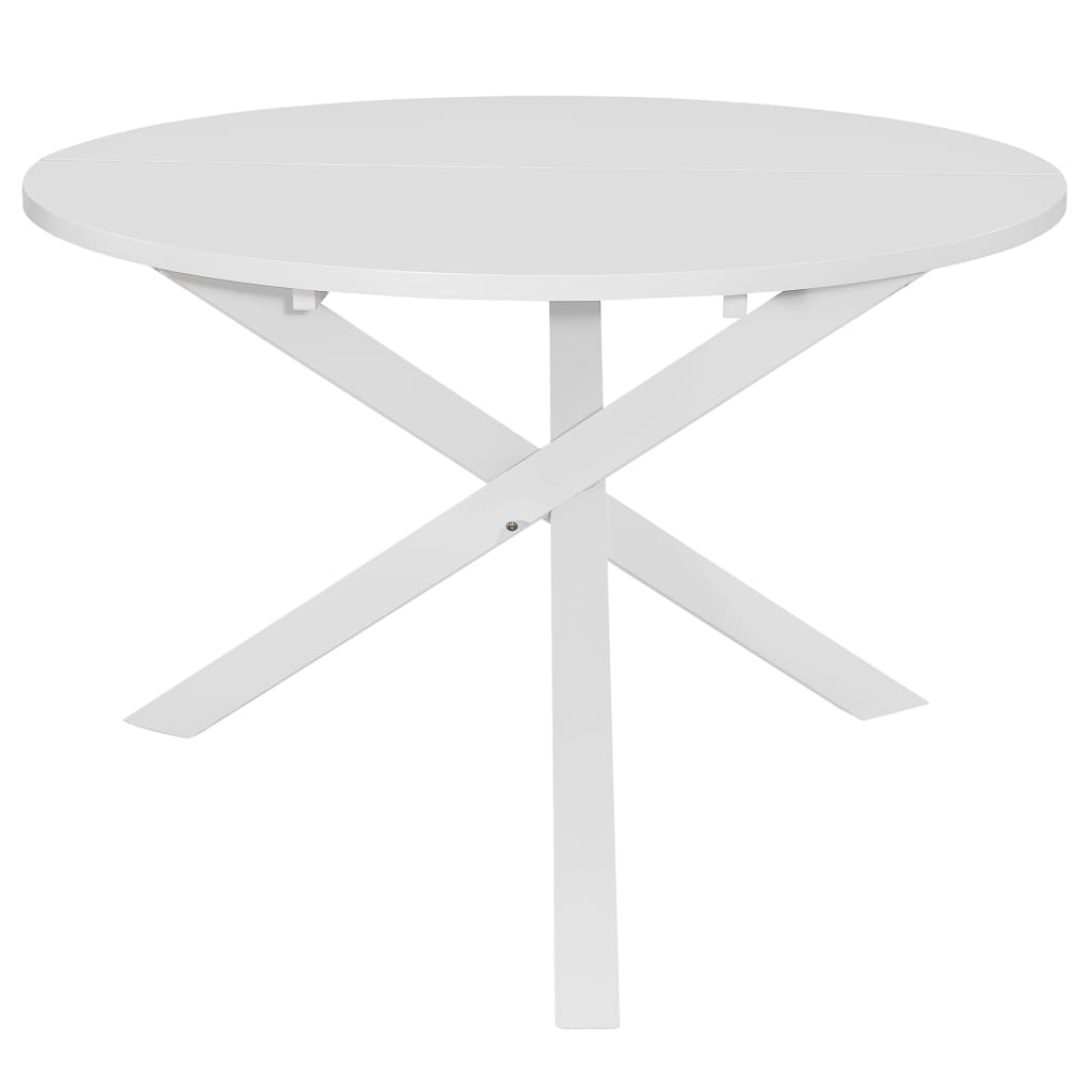 Tavolo da Pranzo Bianco 120x75 cm in MDF 247632