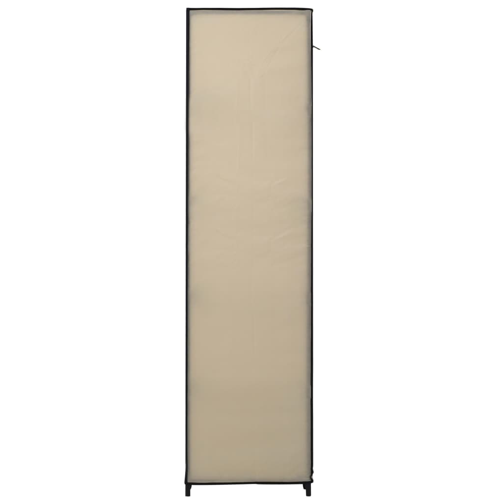 Armadi Pieghevoli 2 pz Crema 110x45x175 cm in Tessuto 282424