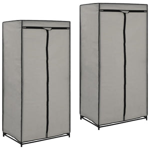 Armadio 2 pz Grigio 75x50x160 cmcod mxl 106138