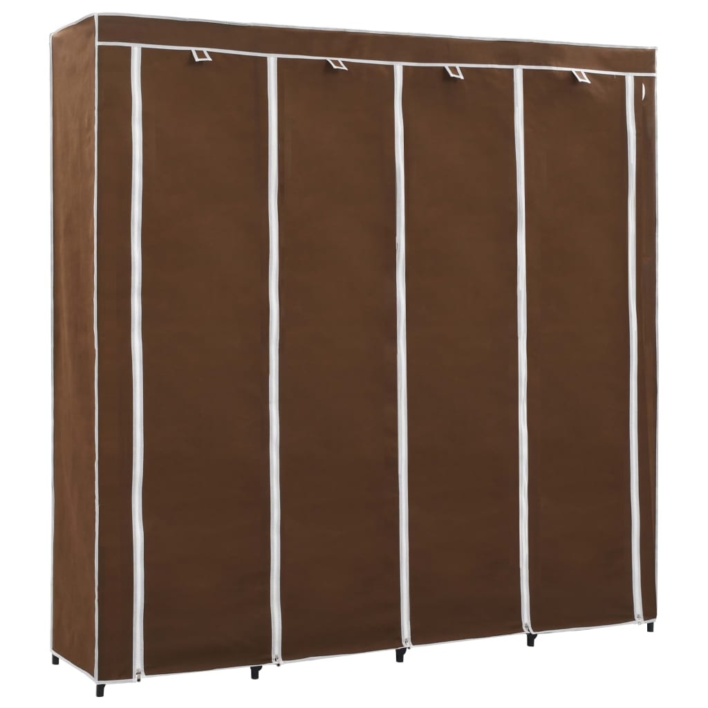 Guardaroba con 4 Scomparti Marrone 175x45x170 cm 282446