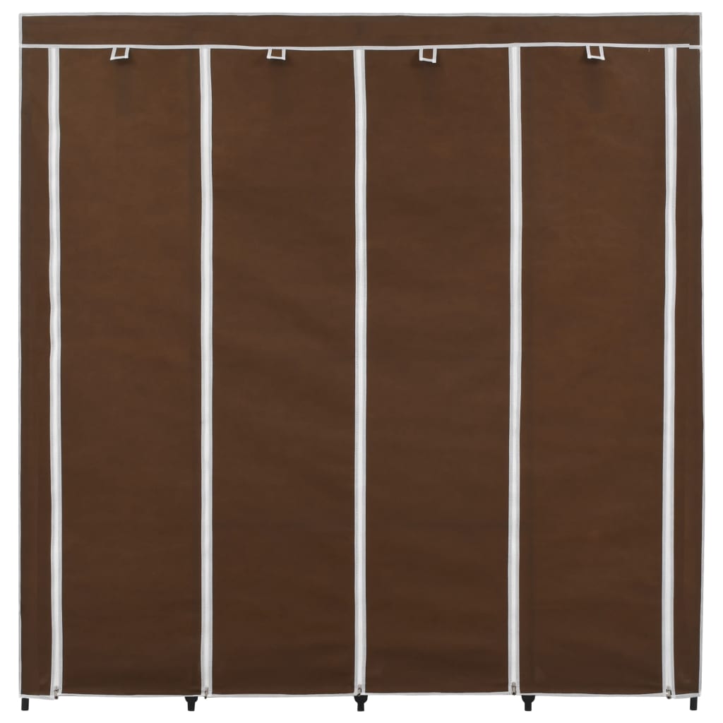 Guardaroba con 4 Scomparti Marrone 175x45x170 cm 282446