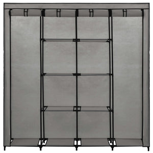 Guardaroba con 4 Scomparti Grigio 175x45x170 cm cod mxl 67314