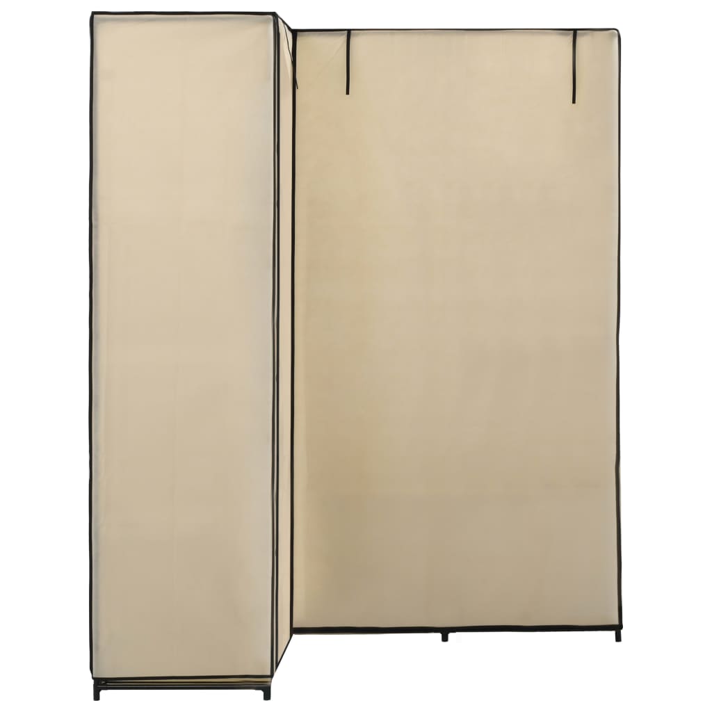 Armadio Angolare Crema 130x87x169 cm 282451