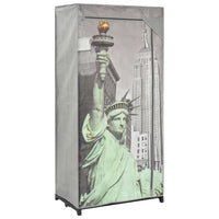 Armadio New York 75x45x160 cm in Tessuto cod mxl 67230