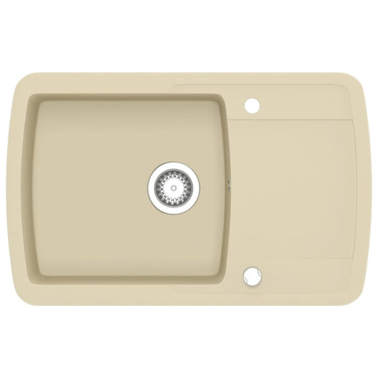 Lavello da Cucina in Granito Vasca Singola Beige 144852