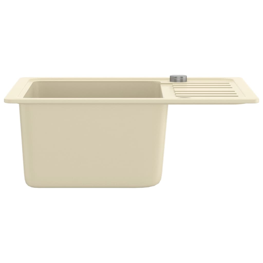 Lavello da Cucina in Granito Vasca Singola Beige cod 11999