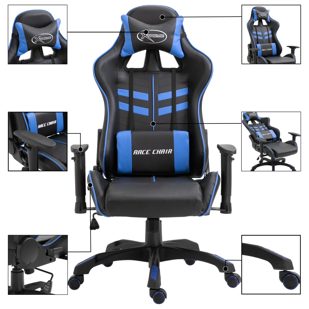 Sedia da Gaming Blu in Similpelle 20192