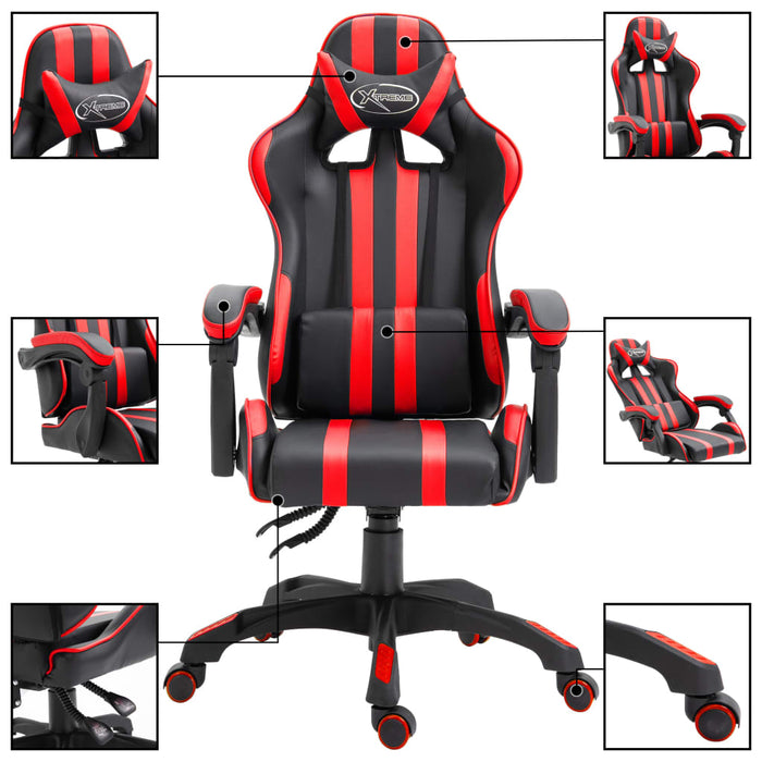 Sedia da Gaming Rossa in Similpelle cod mxl 63358