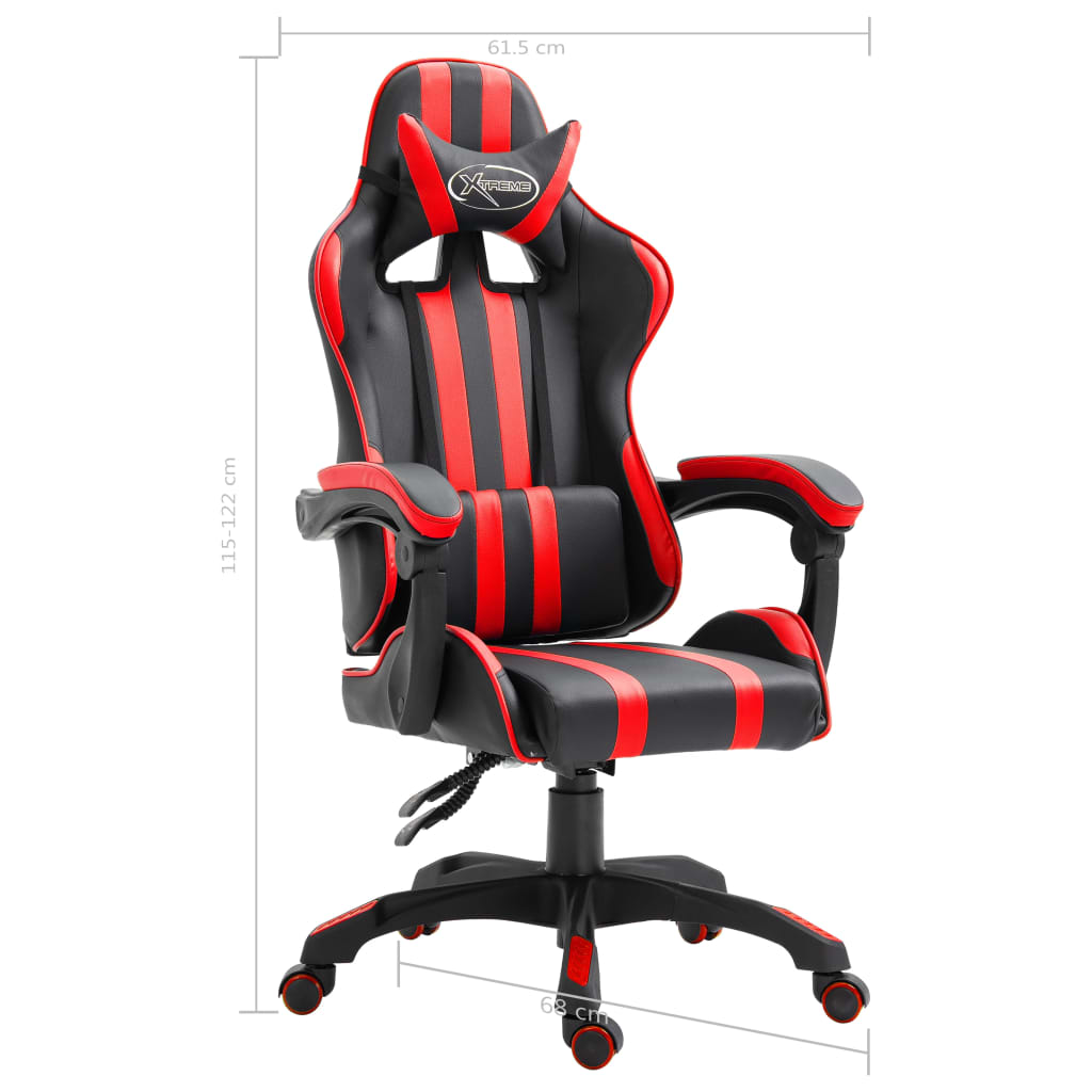 Sedia da Gaming Rossa in Similpelle cod mxl 63358