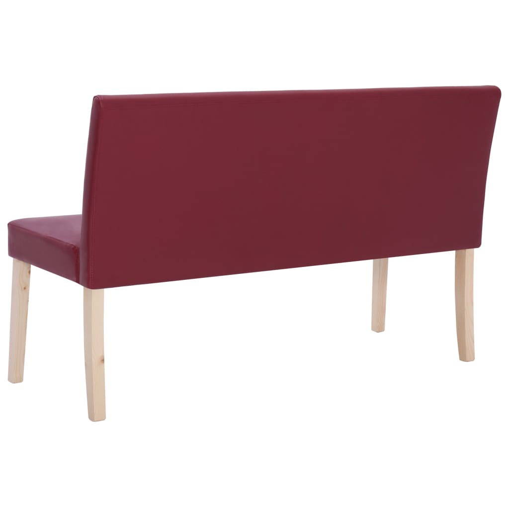 Panca 139,5 cm Rosso Vino in Similpelle 281331