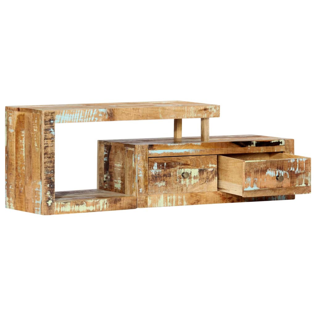 Mobile Porta TV 120x30x40 cm in Legno Massello di Recupero cod mxl 27363