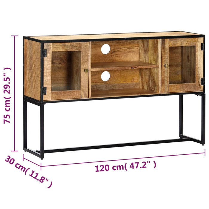 Mobile Porta TV 120x30x75 cm in Legno Massello di Recupero cod mxl 16947